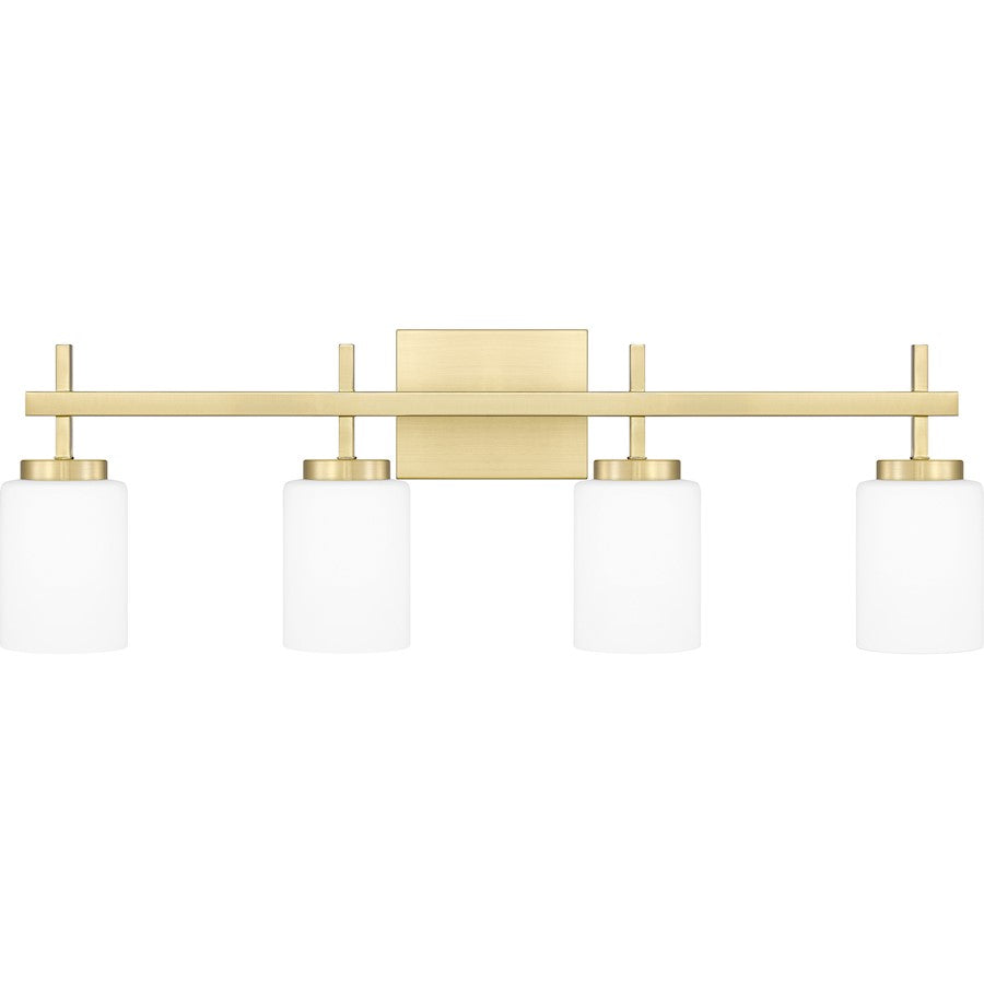 Wilburn 4 Light Bath Light, Opal Etched