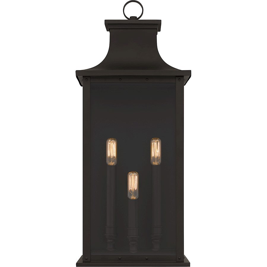 Abernathy 3 Light Outdoor Lantern, Old Bronze/Glass