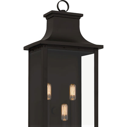 Abernathy 3 Light Outdoor Lantern, Old Bronze/Glass