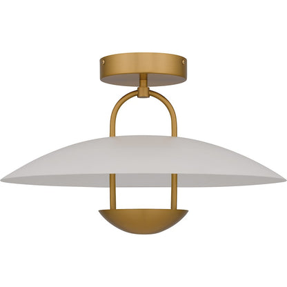 Bingham Light Semi-Flush Mount, Brushed Gold/Metal