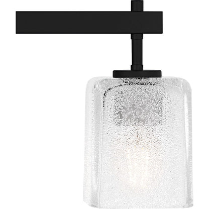 Brenthouse 3Lt Bath Light, Black/Clear/Sand Spray Inside