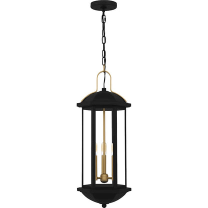 Crestfield 3Light Mini Pendant, Matte Black/Clear Glass