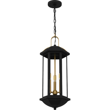 Crestfield 3Light Mini Pendant, Matte Black/Clear Glass
