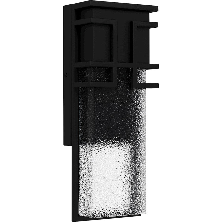 Daymon LED 16" Outdoor Lantern, Black/Clear Diamond Glass