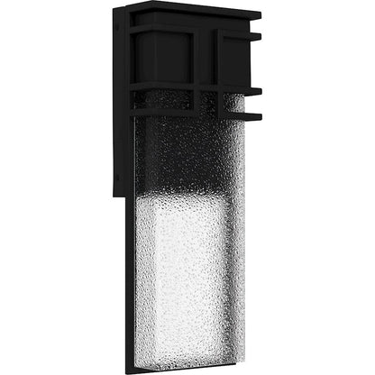 Daymon LED 20" Outdoor Lantern, Black/Clear Diamond Glass