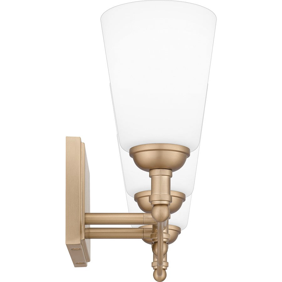 Esther 3 Light Bath Light, Bronze Gold/Opal Etched Glass