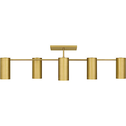 Foreland 6Light Semi-Flush Mount, Brushed Gold/Metal