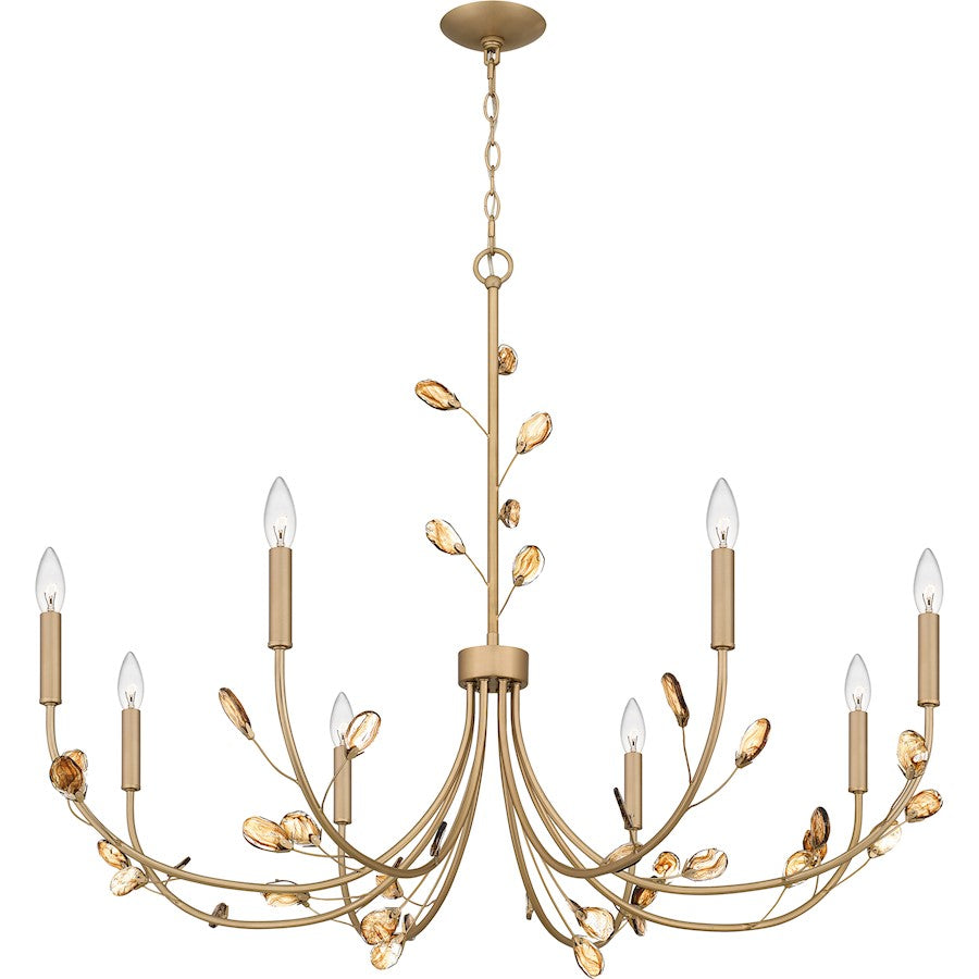 Heiress 8 Light Chandelier, Bronze Gold