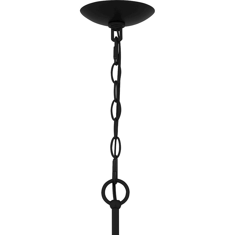 Heiress 8 Light Chandelier, Matte Black