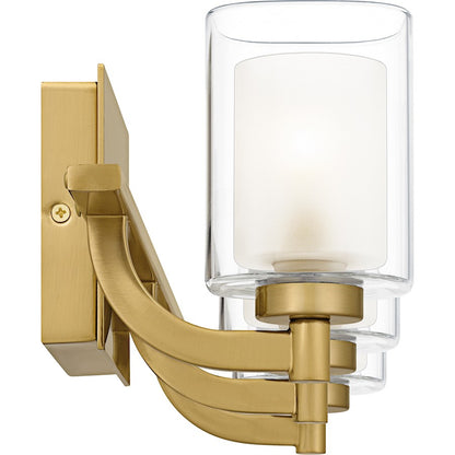 Kolt 3Lt Bath Light, Gold/Clear /Sandblasted Interior