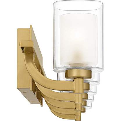 Kolt 5Lt Bath Light, Gold/Clear /Sandblasted Interior