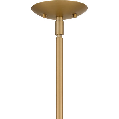 Kimberly 5 Light Chandelier, Brass/Egg Shell Fabric