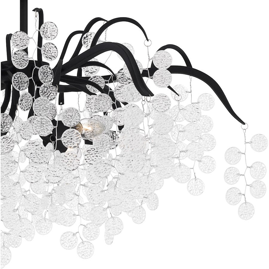 Maple 6 Light Semi-Flush Mount, Earth Black