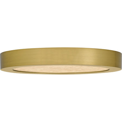 Outskirts LED 8" Flush Mount, Gold/Alabaster Acrylic