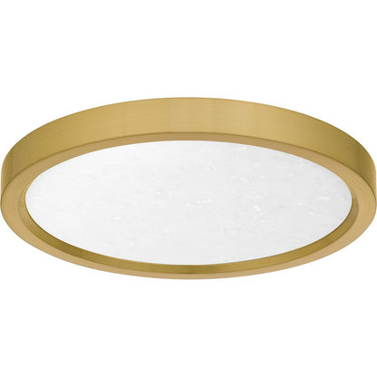 Outskirts LED 11" Flush Mount, Gold/Alabaster Acrylic