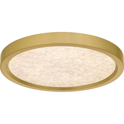 Outskirts LED 11" Flush Mount, Gold/Alabaster Acrylic