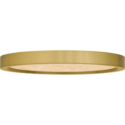 Outskirts LED 11" Flush Mount, Gold/Alabaster Acrylic