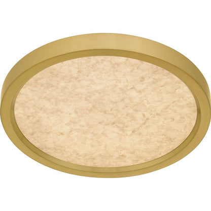 Outskirts LED 11" Flush Mount, Gold/Alabaster Acrylic