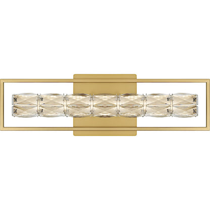 Quoizel Dazzle LED 24" Bath Light, Soft Gold/Clear Crystal Glass - PCDZ8524SGD