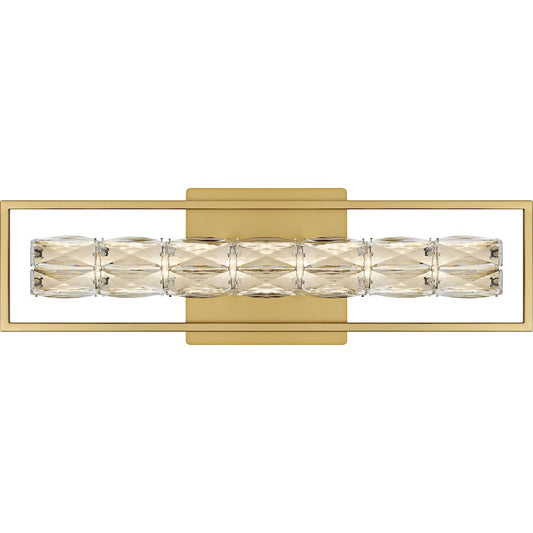 Quoizel Dazzle LED 24" Bath Light, Soft Gold/Clear Crystal Glass - PCDZ8524SGD
