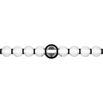 Quoizel Elway LED 32" Bath Light, Matte Black/Clear Ribbed Glass - PCELW8532MBK