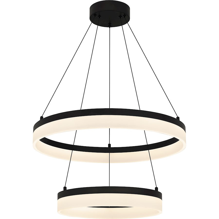 Quoizel Cohen 24" Integrated LED Pendant, Bronze/White Acrylic - PCOH2924OI