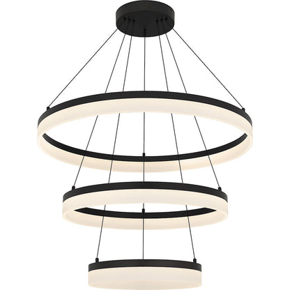 Quoizel Cohen 32" Integrated LED Pendant, Bronze/White Acrylic - PCOH2932OI