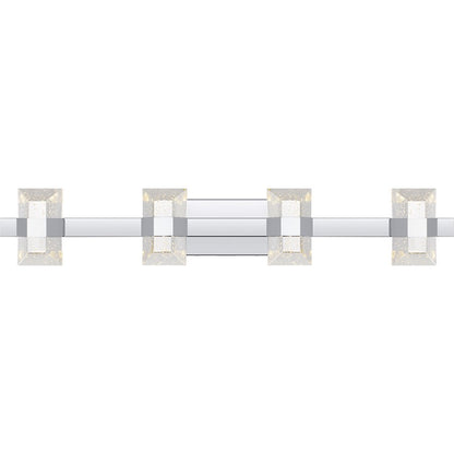 Quoizel Selena 36" LED Bath Light, Chrome/Clear Bubble Glass - PCSEL8636C