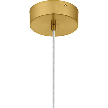 Skye Lt Mini Pendant, Gold/Clear Bubble Crystal