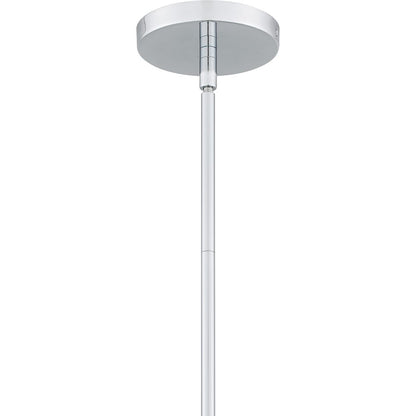 Spruce 1 Light Pendant, Polished Chrome/Clear/Embedded