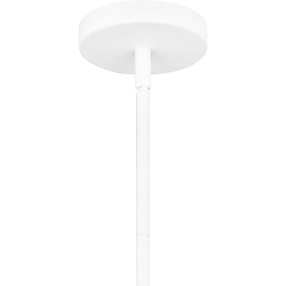 Alani 4 Light Pendant, Matte White/Metal