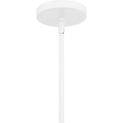 Piper 4 Light Pendant, Matte White/Metal