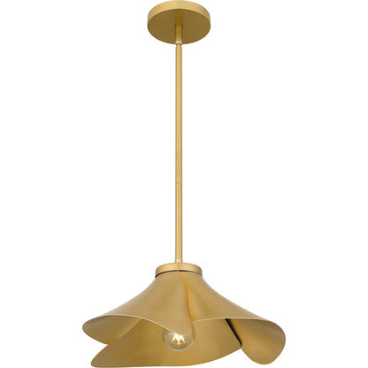 Wisp 1 Light Pendant, Light Gold/Metal