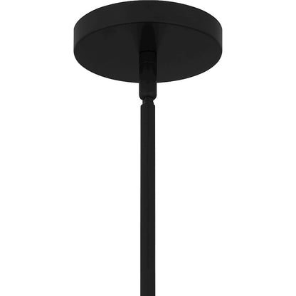 Wisp 1 Light Pendant, Matte Black/Metal