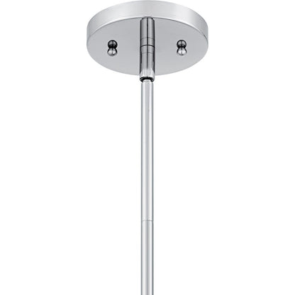 Haze 1Light Mini Pendant, Polished Chrome/Clear Ombre Glass