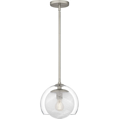 Eslinger 1Lt Mini Pendant, Nickel/Clear/Cloud Inside/Clear