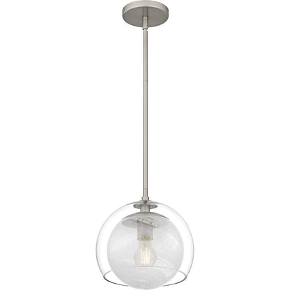 Eslinger 1Lt Mini Pendant, Nickel/Clear/Cloud Inside/Clear