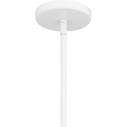 Arbor 1Light Mini Pendant, Matte White/Metal(w/brg)