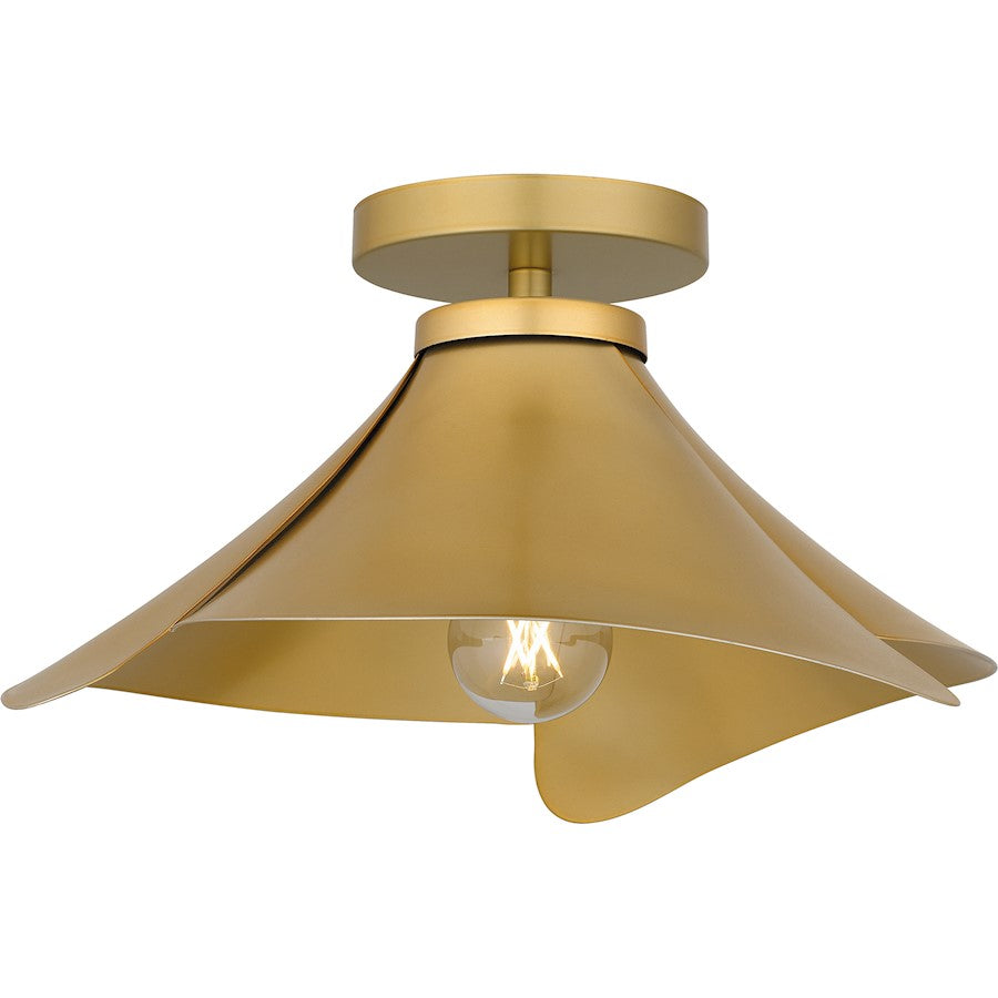 Quoizel Wisp 1 Light Semi-Flush Mount, Light Gold/Metal - QSF6747LG