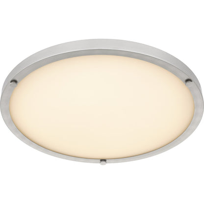 Donne Lt Semi-Flush, Nickel/Etched Painted White Inside
