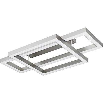 Lawless Light Semi-Flush Mount, Painted Brushed Nickel