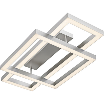 Lawless Light Semi-Flush Mount, Painted Brushed Nickel