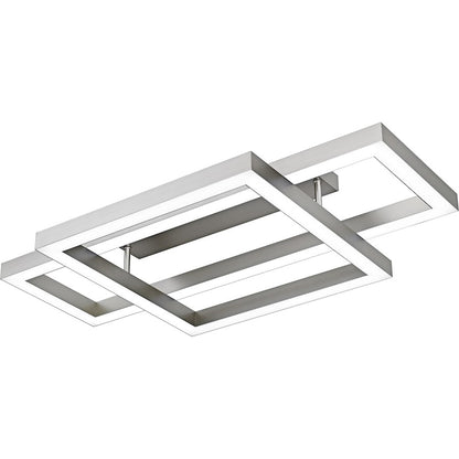 Lawless Light Semi-Flush Mount, Painted Brushed Nickel