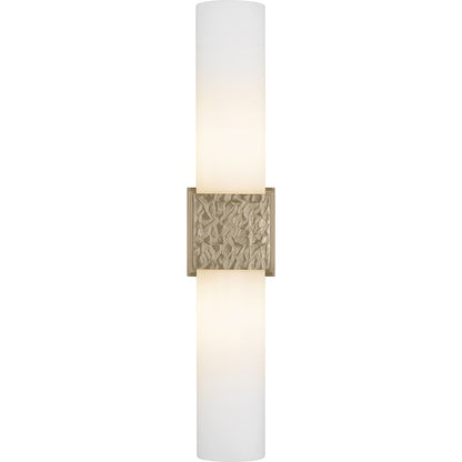 Arline 2Light Wall Sconce, Bronze Gold/Opal Etched Glass