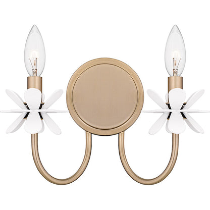 Quoizel Remy 2Light Wall Sconce, Bronze Gold/ - REY8812BGD