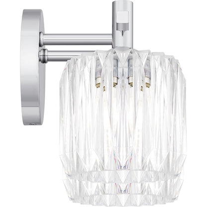 Spade 2Light Bath Light, Polished Chrome/Clear Acrylic