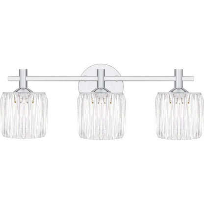 Quoizel Spade 3Light Bath Light, Polished Chrome/Clear Acrylic - SPD8622C