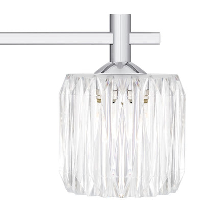 Spade 4Light Bath Light, Polished Chrome/Clear Acrylic