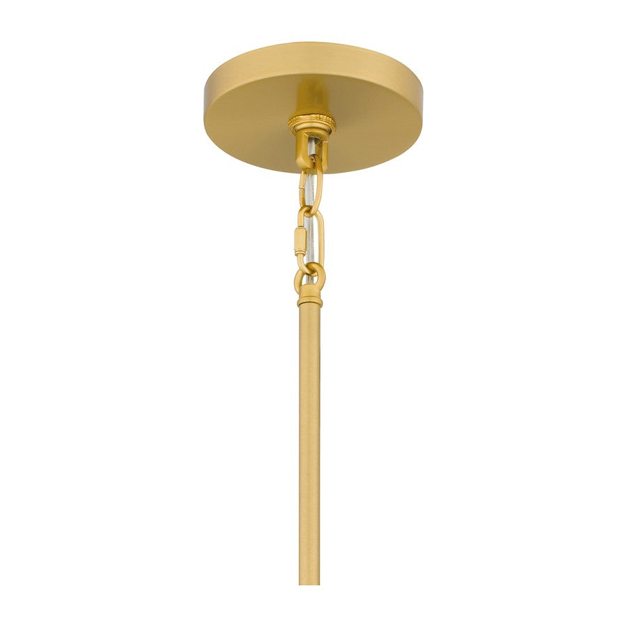 Stoneland 1 Light Mini Pendant, Gold/Faux Capiz Shell