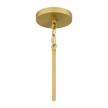 Stoneland 6 Light Pendant, Brushed Gold/Faux Capiz Shell